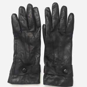 Cole Haan Black Leather Gloves